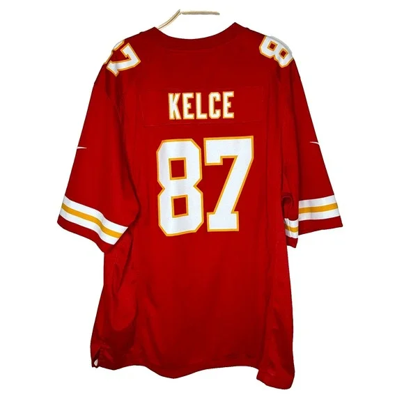 Men's 2XL#87 TRAVIS KELCE JERSEY Kansas City Chiefs NFL Nike On-Field